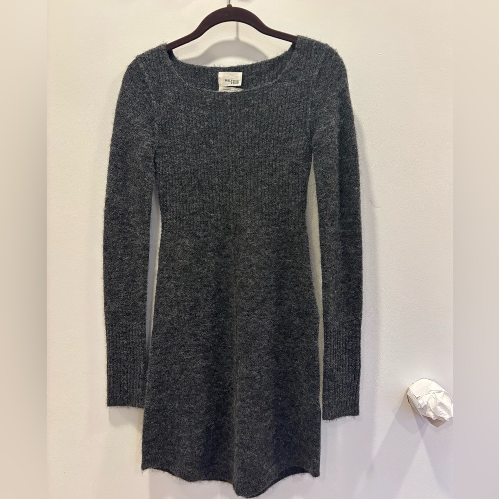 WILFRED FREE Stretch Wool Dress, Size XXS, Like New Condition